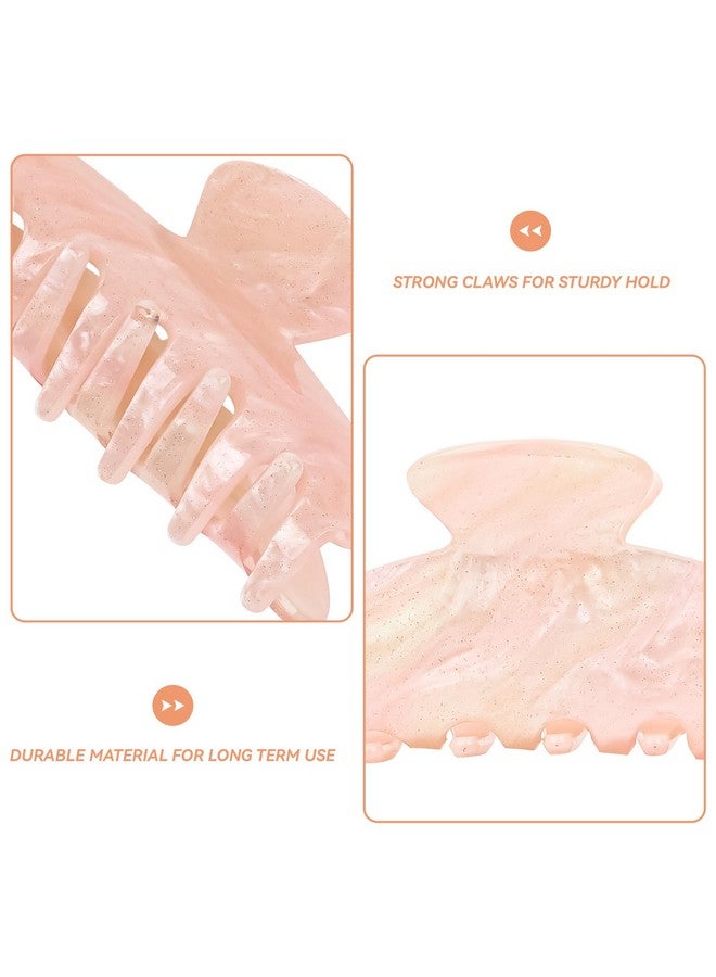 ACO-UINT 2 Pack Hair Claw Clips For Women, Acrylic Claw Clips For Thick Hair Non-Slip Clips For Hair, Large Hair Claws Hair Accessories For Women Girls - Image 2