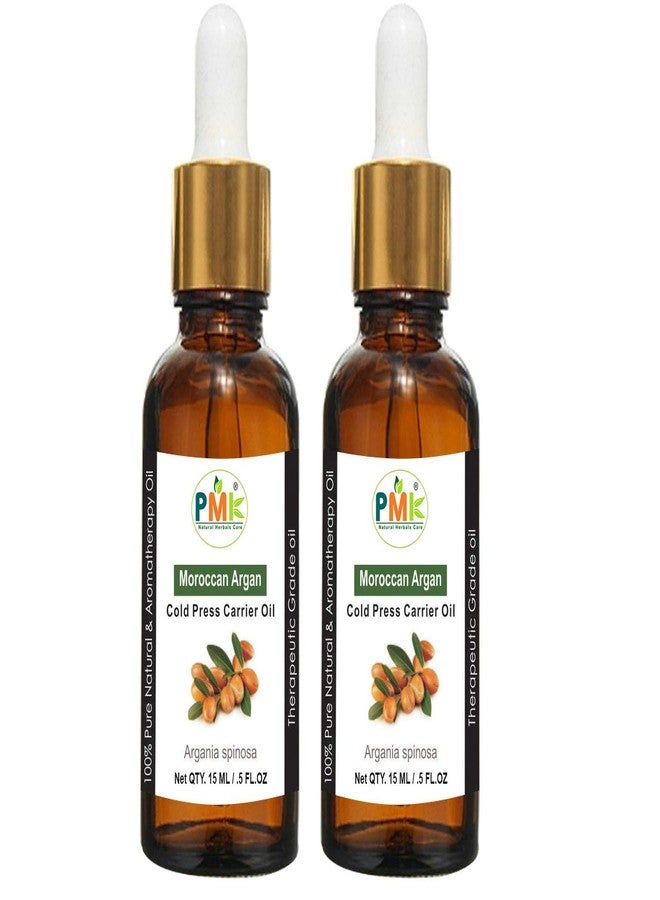 PMK Pure Natural Moroccan Argan Cold Pressed Carrier Oil (15ML Pack of 2) - Image 2