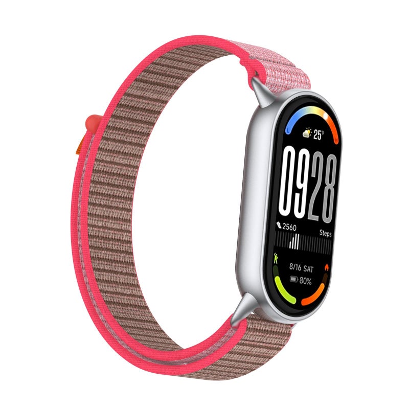 إيروريكس لساعة شاومي الذكية 10 / 9 / 8، سوار ساعة من النايلون بتصميم ذيل وحلقة (نيون) - Image 2