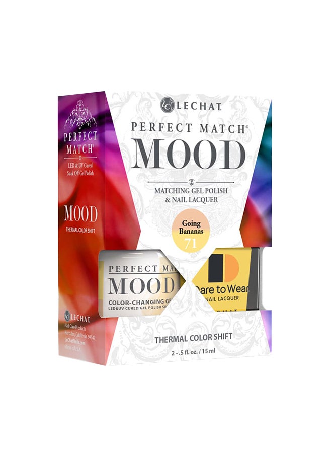 Lechat Mood Gel Nail Polish Change Temperature Color 15ml Going Bananas Thermal Color Shift PMMDS71 - Image 1