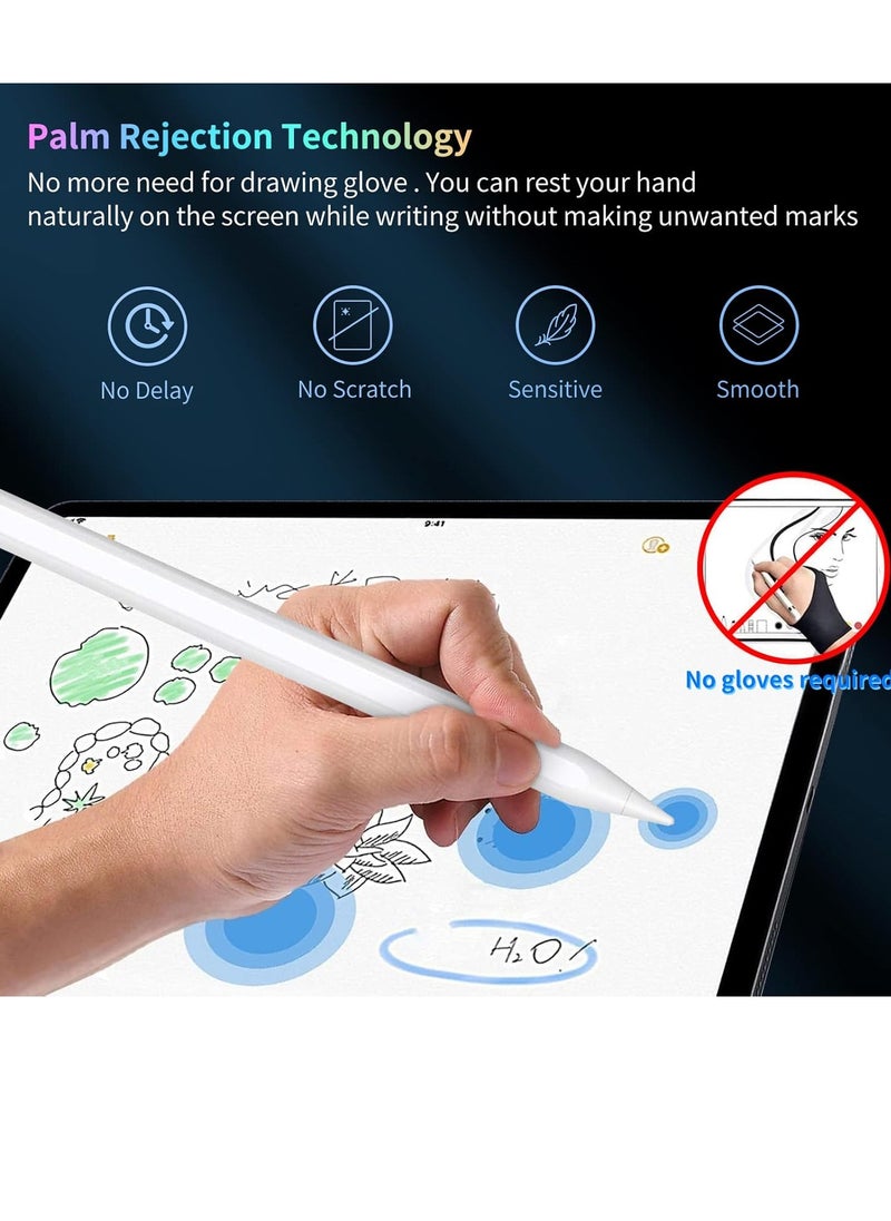 Generic - Stylus Pen for iPad 9 & 10th Generation with Palm Rejection, Active Pen Compatible with iPad 10/9/8/7/6th Generation, iPad Air 5/4/3rd Generation, iPad Pro 11 & 12.9 Inch, iPad Mini 6/5th Generation. - Image 1