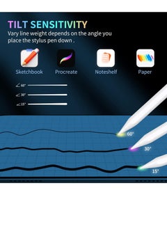 Generic Stylus Pen for iPad 9 & 10th Generation with Palm Rejection, Active Pen Compatible with iPad 10/9/8/7/6th Generation, iPad Air 5/4/3rd Generation, iPad Pro 11 & 12.9 Inch, iPad Mini 6/5th Generation.  - Image 5