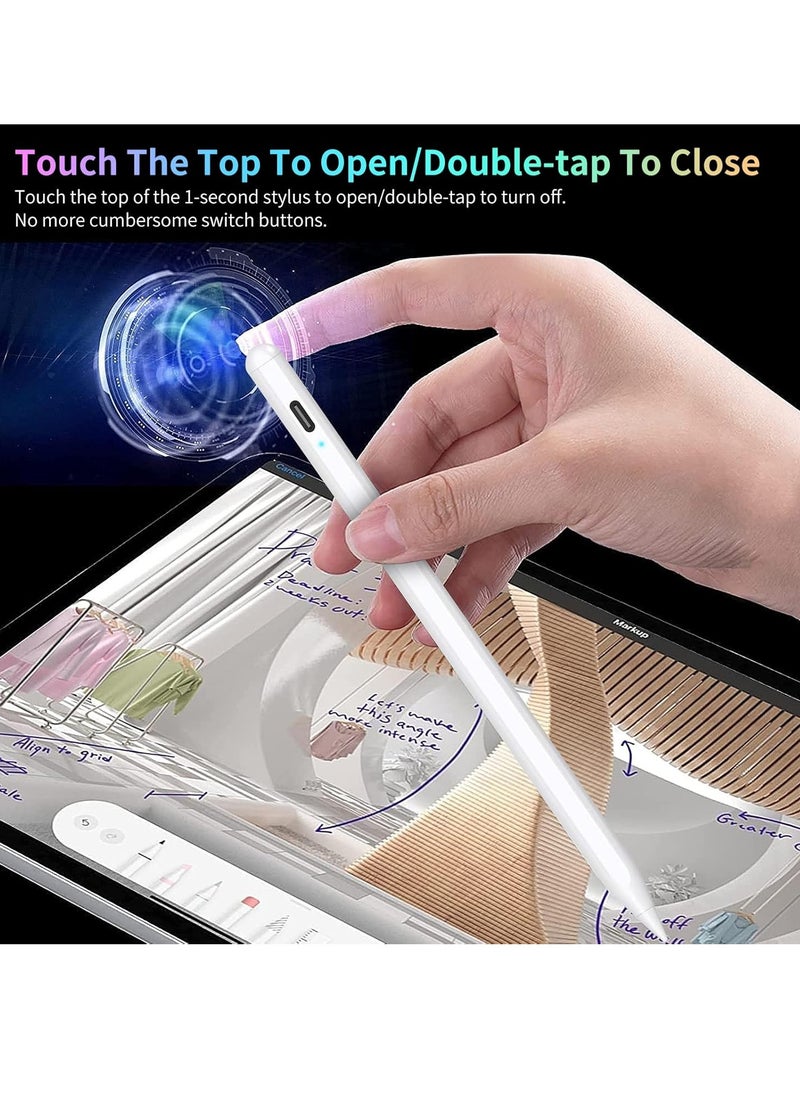 Generic - Stylus Pen for iPad 9 & 10th Generation with Palm Rejection, Active Pen Compatible with iPad 10/9/8/7/6th Generation, iPad Air 5/4/3rd Generation, iPad Pro 11 & 12.9 Inch, iPad Mini 6/5th Generation. - Image 1