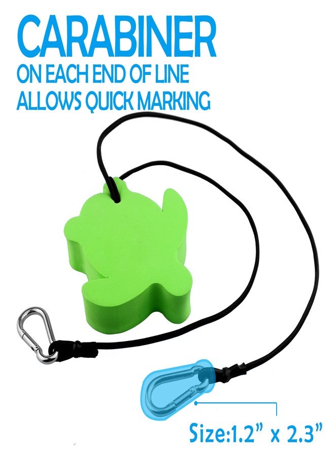MOOCY Floating Anchor Marker Buoy & Clip for Kayak, Jet Skis, Boat Accessories at The Beach, Lake, or Sandbar Water (Turtle) - Image 4