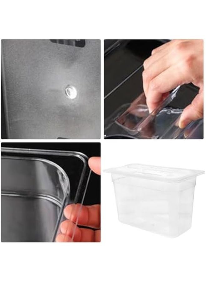 حافظة صغيرة بسعة 6 لتر للطهي البطيء بشفافية وحواف مستديرة، حاوية كبيرة السعة للطهي بدرجة حرارة منخفضة - Image 4