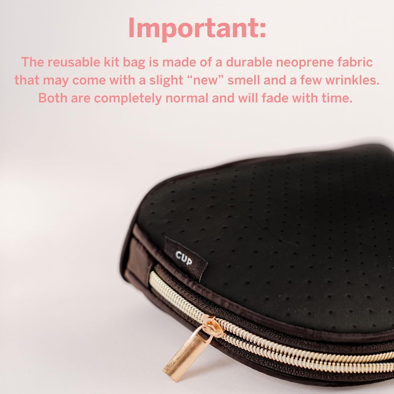 Pixie Cup مجموعة قرص الحيض بيكسي - بدون معادن أو سموم - سيليكون طبي 100% - أفضل مجموعة بدء استخدام قرص الحيض - يزيل مثل السدادة - مثبت أنه يصبح مستخدمًا ناجحًا لقرص الحيض - Image 4