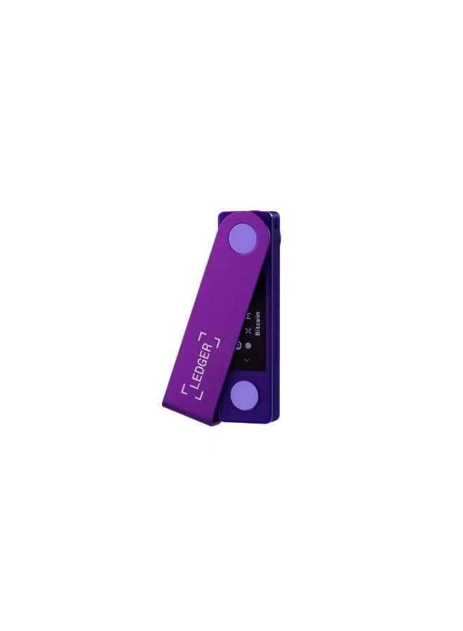 ليدجر Nano X Hardware Wallet | Safest Crypto & NFT Cold Storage, Big Screen + Wireless Bluetooth & Type-C Connectivity, 5000+ Coins Supported, for iOS & Android, MacOS & Windows - Amethyst Purple - Image 2