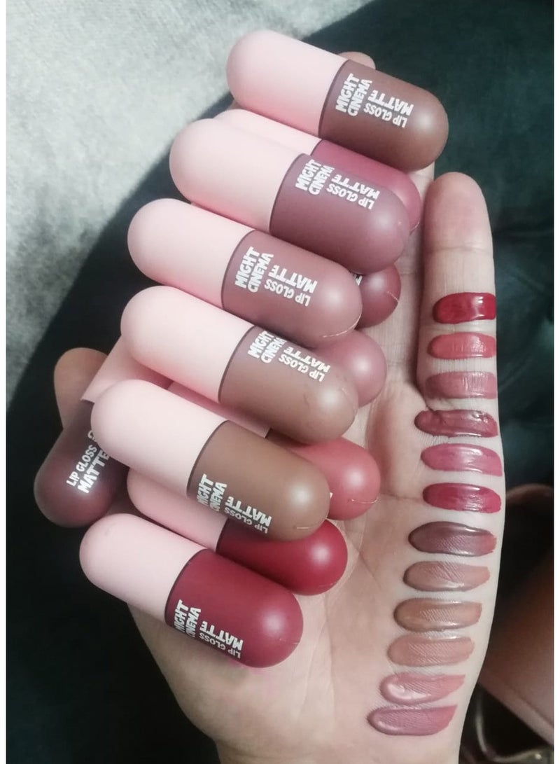 Might Cinema Long lasting matte velvet lipgloss (Might Cinema) 1193-12-piece pack - Image 2