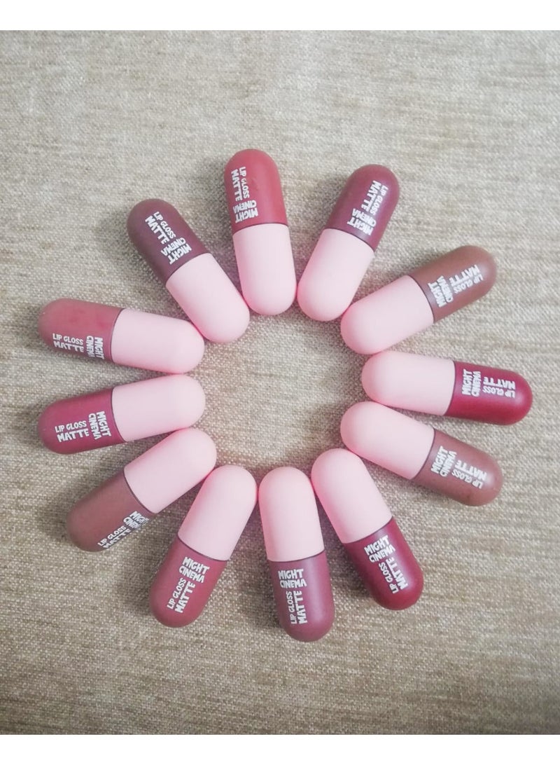 Might Cinema Long lasting matte velvet lipgloss (Might Cinema) 1193-12-piece pack - Image 4