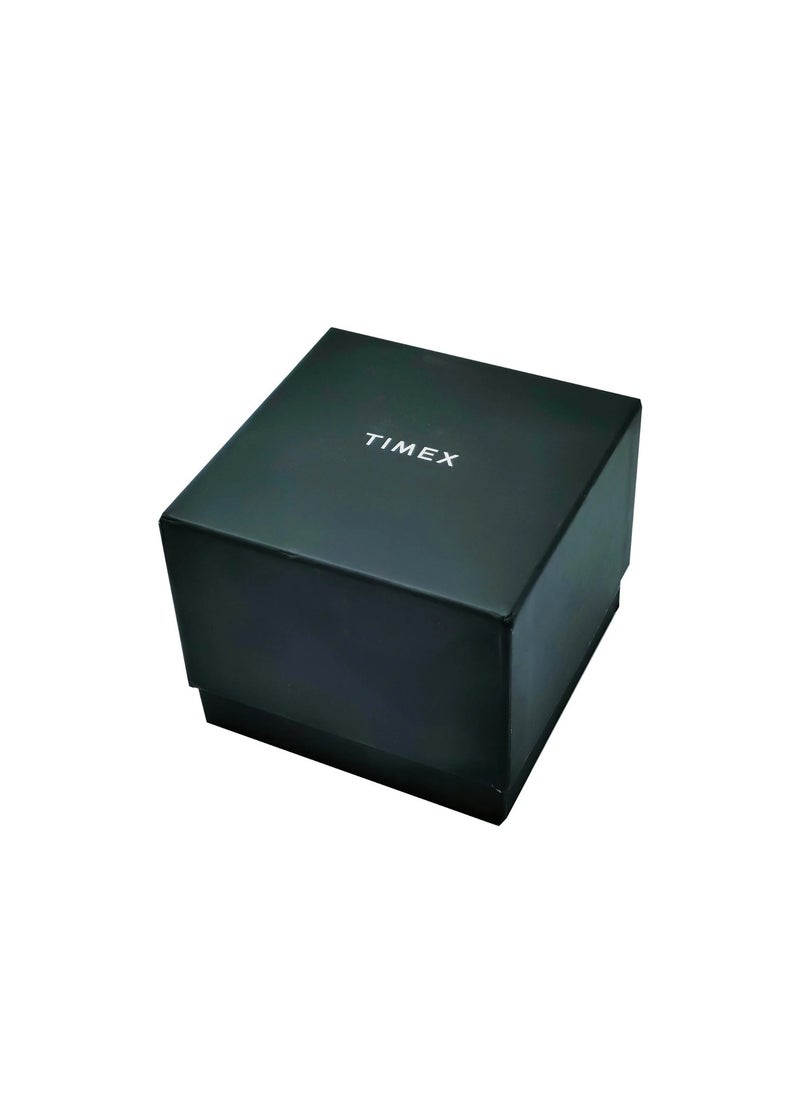 TIMEX - Timex Brass Analog Men's Watch With Brown Leather Band TW2R85400 - Image 1
