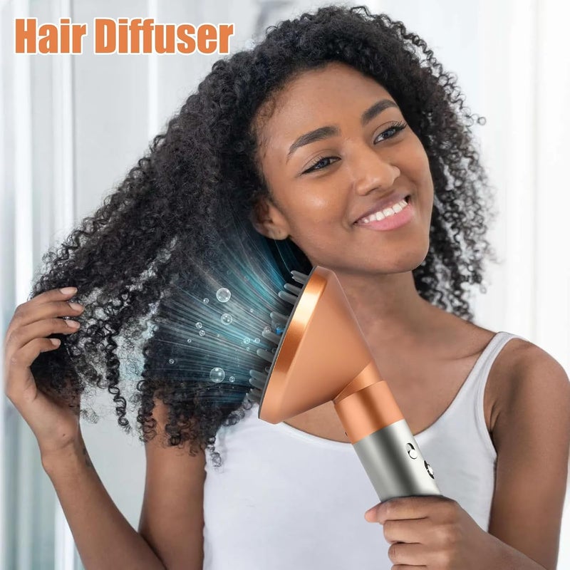 NALACAL ملحق موزع الهواء لـ Dyson لـ Airwrap HS05 HS03 HS01، فوهة مجفف شعر محمولة لتحويل مصفف Airwrap إلى مجفف شعر - ذهبي - Image 3