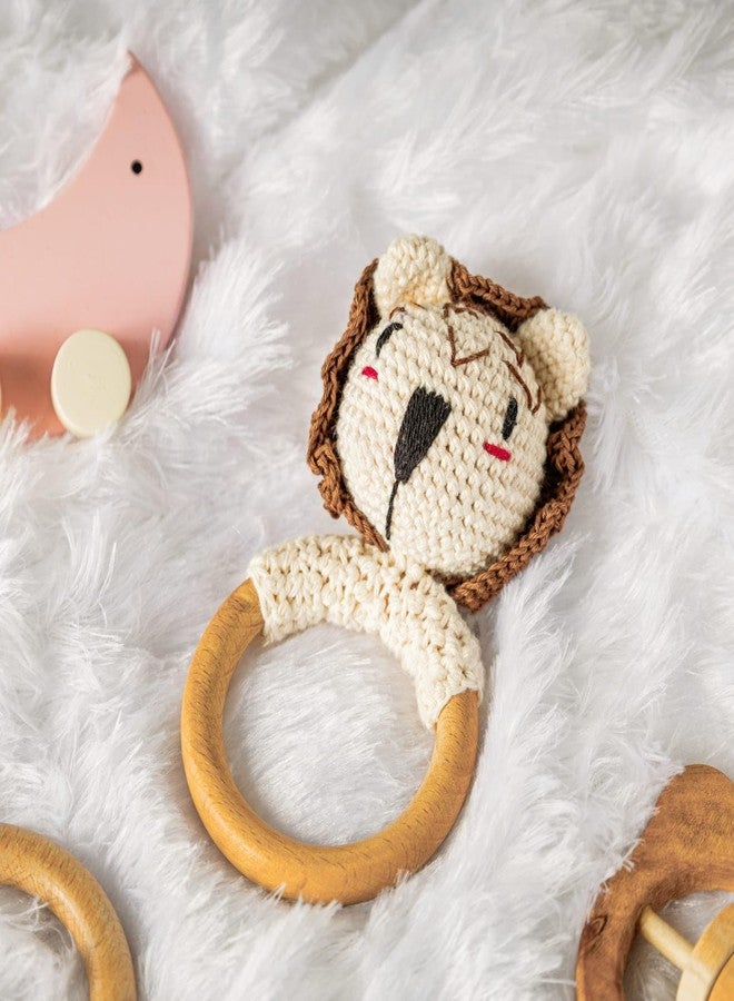 Jim N Jam Adorable Crochet Rattle Toy | Beautiful and Colorful Charactar | Perfect for Babies Playtime (Skin Tone) - Image 3