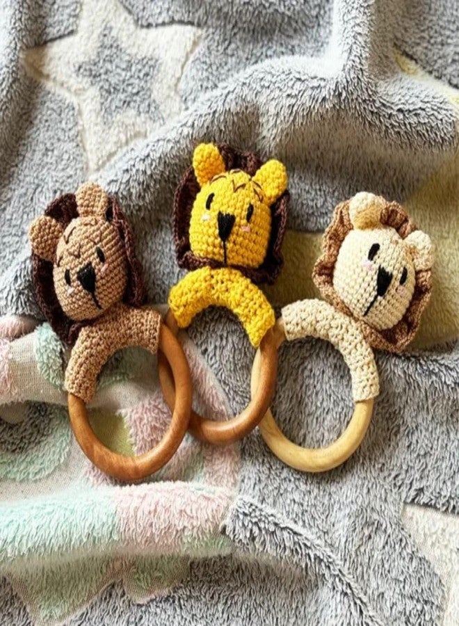 Jim N Jam Adorable Crochet Rattle Toy | Beautiful and Colorful Charactar | Perfect for Babies Playtime (Skin Tone) - Image 4