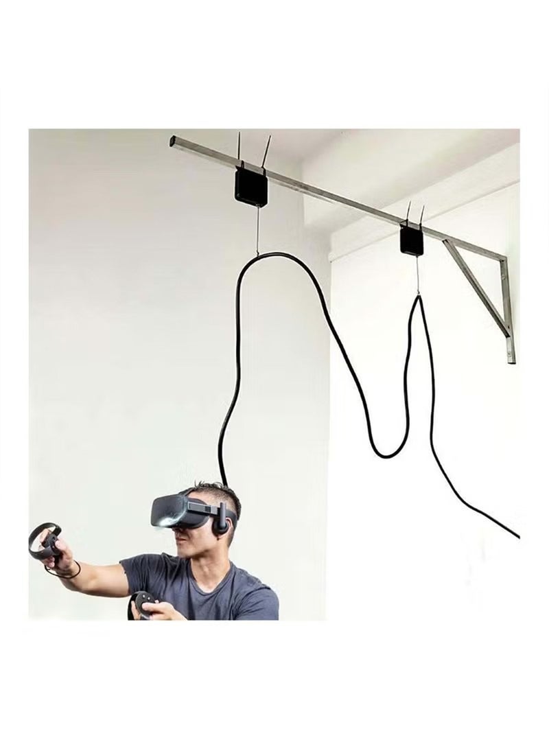 خاجول جهاز إغلاق باب أوتوماتيكي بدون ثقب، جهاز باب ذو سطح قابل للتعديل للأبواب الخشبية الخفيفة والأبواب المنزلقة، شد 800، استطالة 1.2 متر، سمك خط 1.2 مم، تحسين المنزل، مناسب للمراحيض والأبواب المنزلقة ذات المسارات (أبيض) - Image 4