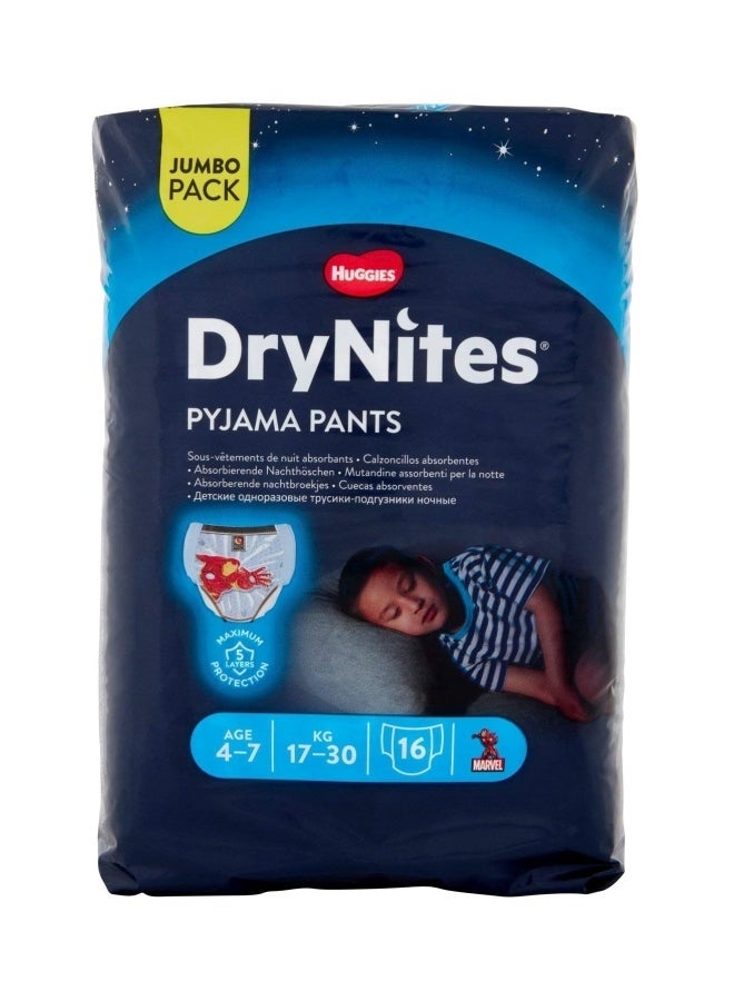 HUGGIES بناطيل دراينيتس، عبوة كبيرة، 17-30 كجم، 4-7 سنوات