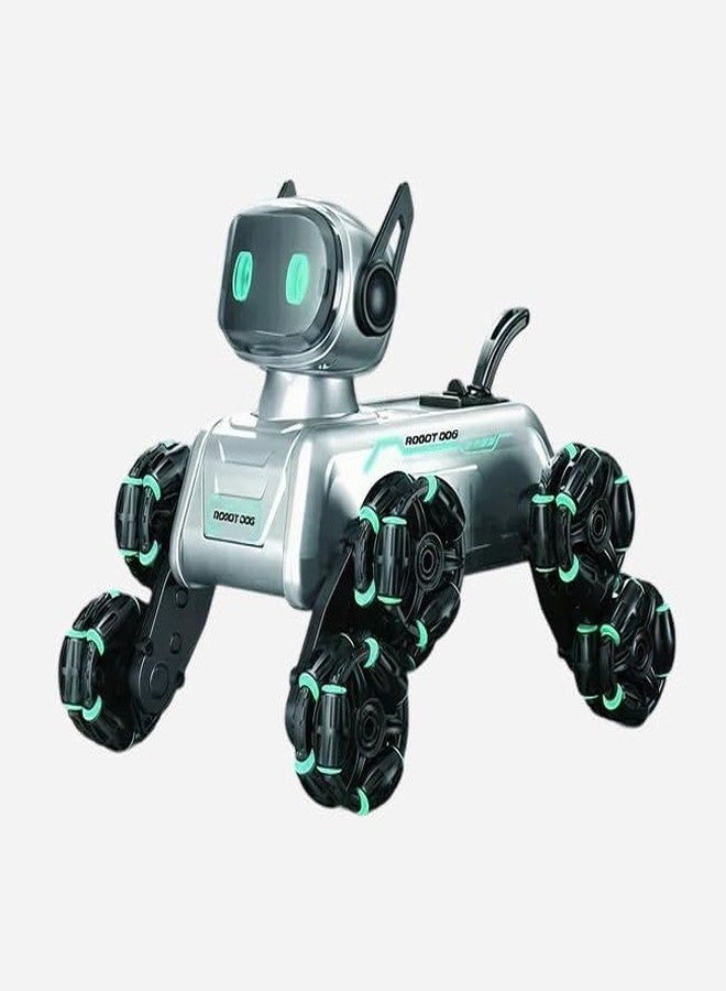 Brighterbee Robot Dog 8-Wheel RC Stunt Car | Gesture Control Intelligent Deformation Car | Hand Induction Remote Control Mechanical Dog Toy for Kids | 360° Stunts & Eight-Wheel Drive. - Image 1