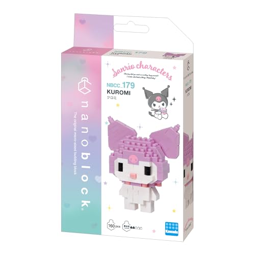 Kawada nanoblock - Sanrio - Kuromi, Character Collection Series Building Kit - Image 4