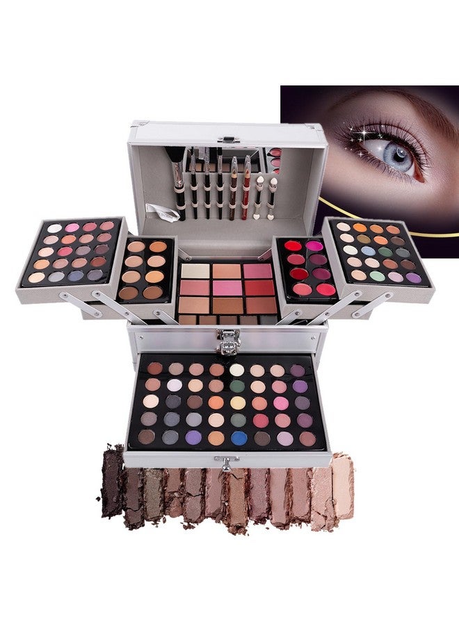 فانتوم سكاي مجموعة مكياج فانتوم سكاي، 132 لونًا، شاملة جميع احتياجاتك، مع علبة هدايا، تتضمن ظلال عيون، كريم إخفاء العيوب، بودرة حواجب، ملمع شفاه، أحمر خدود، وبودرة وجه مضغوطة. - Image 1