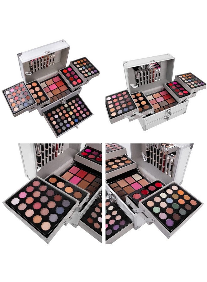 فانتوم سكاي مجموعة مكياج فانتوم سكاي، 132 لونًا، شاملة جميع احتياجاتك، مع علبة هدايا، تتضمن ظلال عيون، كريم إخفاء العيوب، بودرة حواجب، ملمع شفاه، أحمر خدود، وبودرة وجه مضغوطة. - Image 3