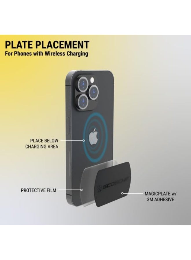 Scosche Scosche MPLT44THK2-BP0 MagicMount Replacement Metal Plate Kit for Phone - Image 4