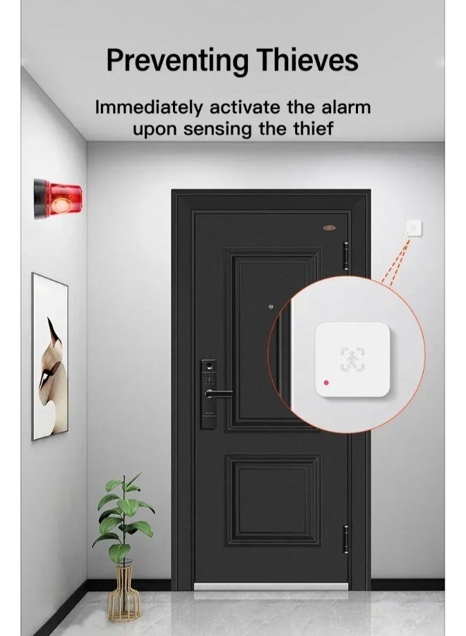 UanTii Tuya Smart Human Presence Sensor Wifi Radar Detector With Luminance Sensor Human Body PIR Sensor For Smart Home Smart Life App Control (Wifi version) - Image 3