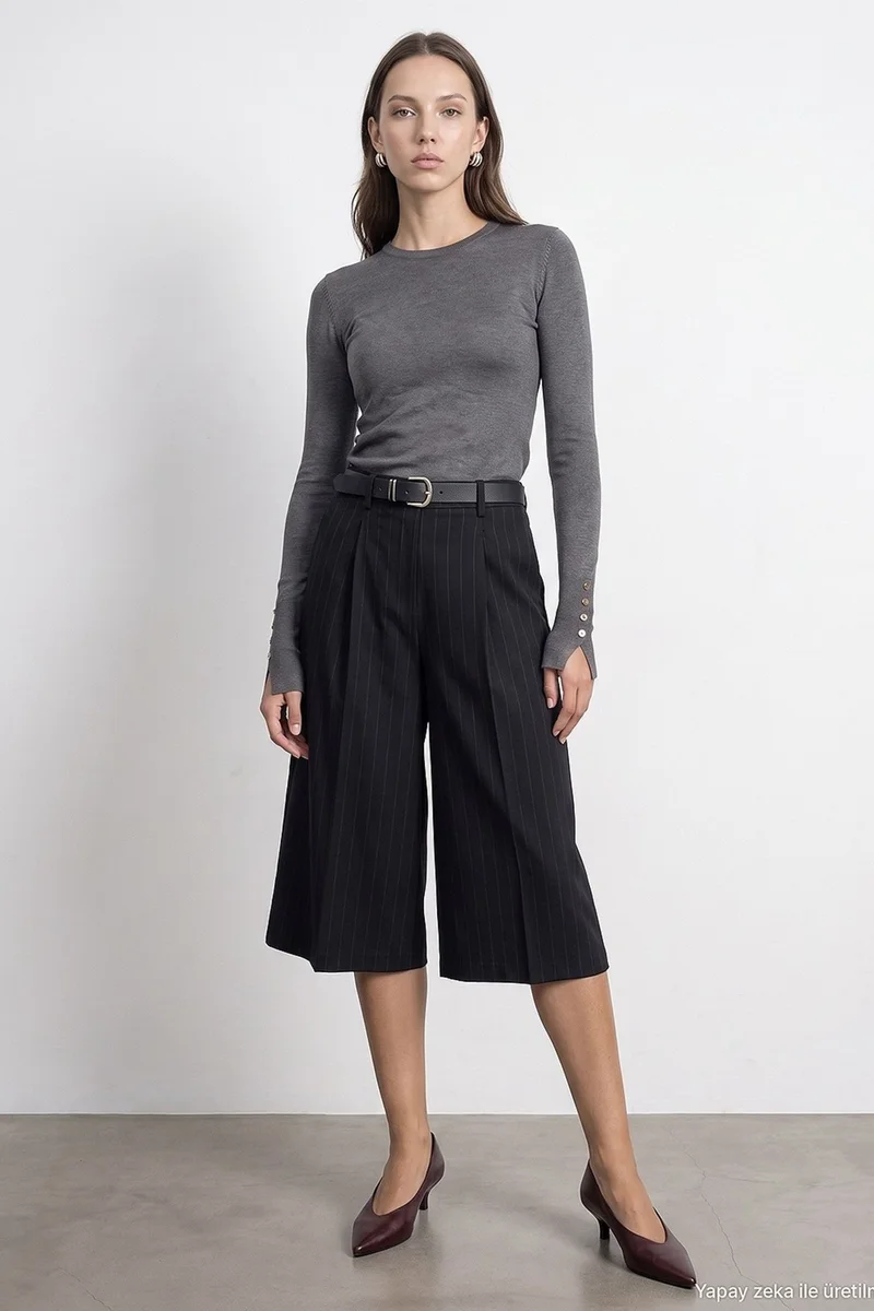 Dilvin Black DILVIN Women’s Tailored Shorts for Women | Best Price UAE
