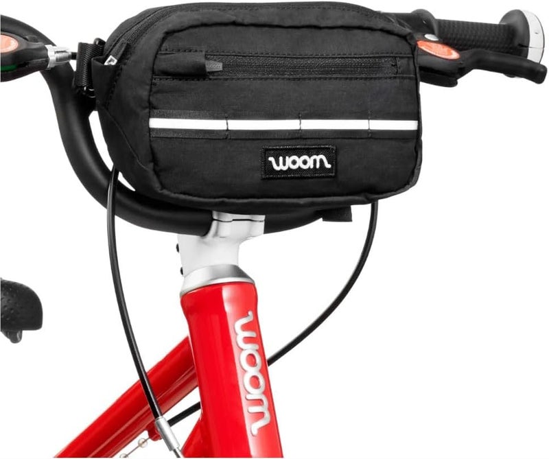 Woom حقيبة مقود الدراجة النارية ووم أميكو النشطة - تخزين أمامي مدمج للأطفال - مقاومة للعوامل الجوية - سوداء - Image 2