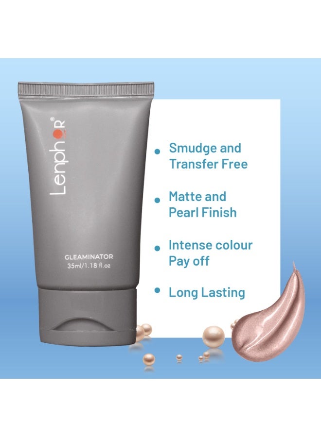 Lenphor Gleaminator For more Glowing & for Dry Skin Enriched with Soya Bean and Rice Protein, Primer for Face Make up for Women & Girls, 35ml - Image 2