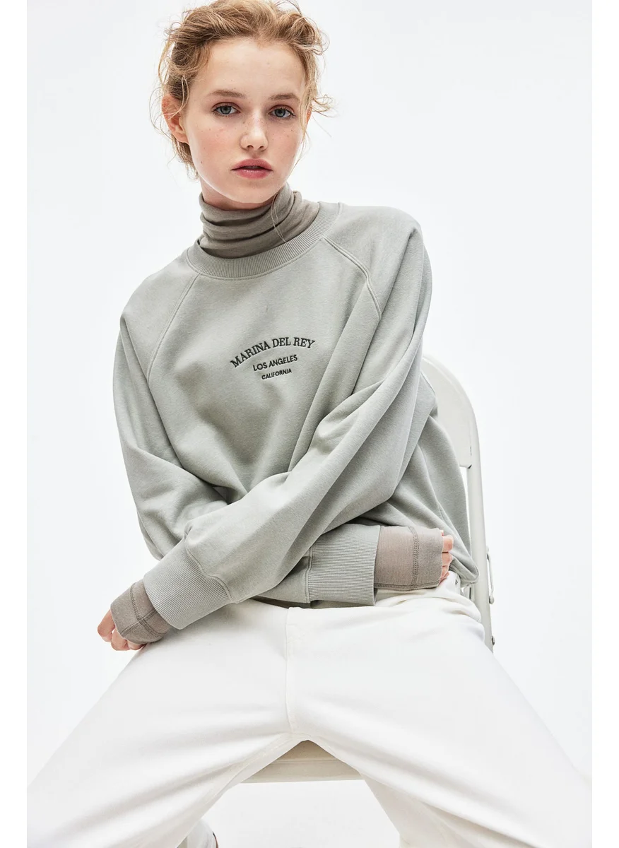 H&M Raglan-Sleeved Sweatshirt