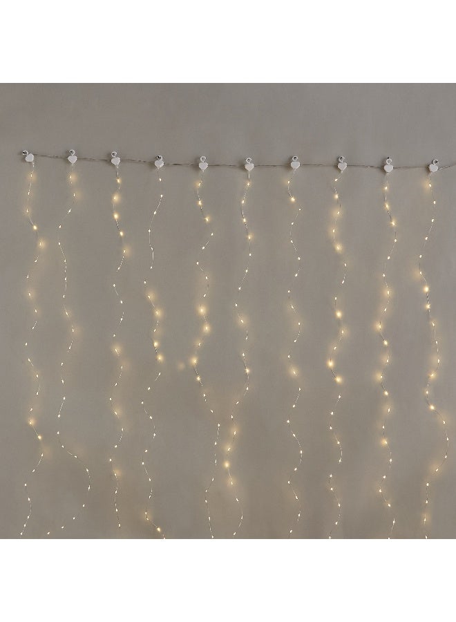 Home Box Orla 250 LED USB Operated Curtain String Light - Warm White - Image 3