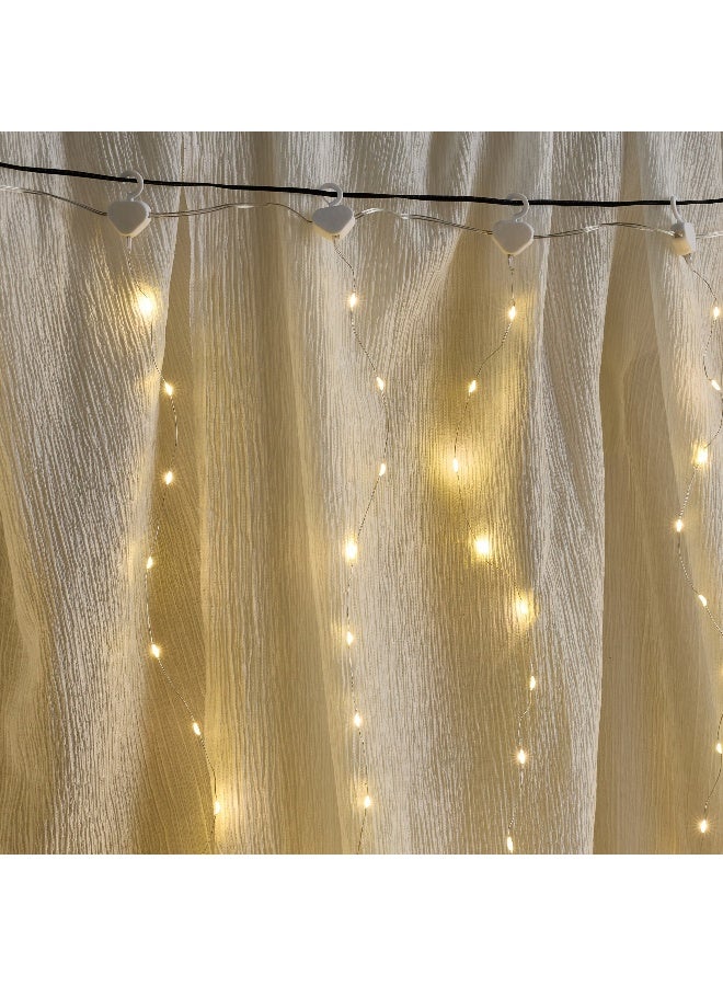 Home Box Orla 250 LED USB Operated Curtain String Light - Warm White - Image 2