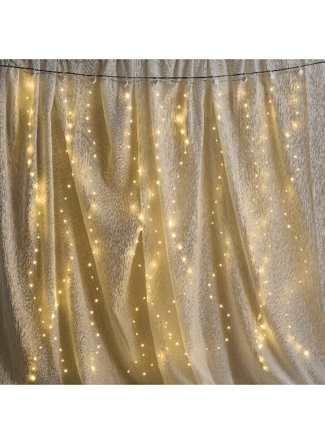 Home Box Orla 250 LED USB Operated Curtain String Light - Warm White - Image 1