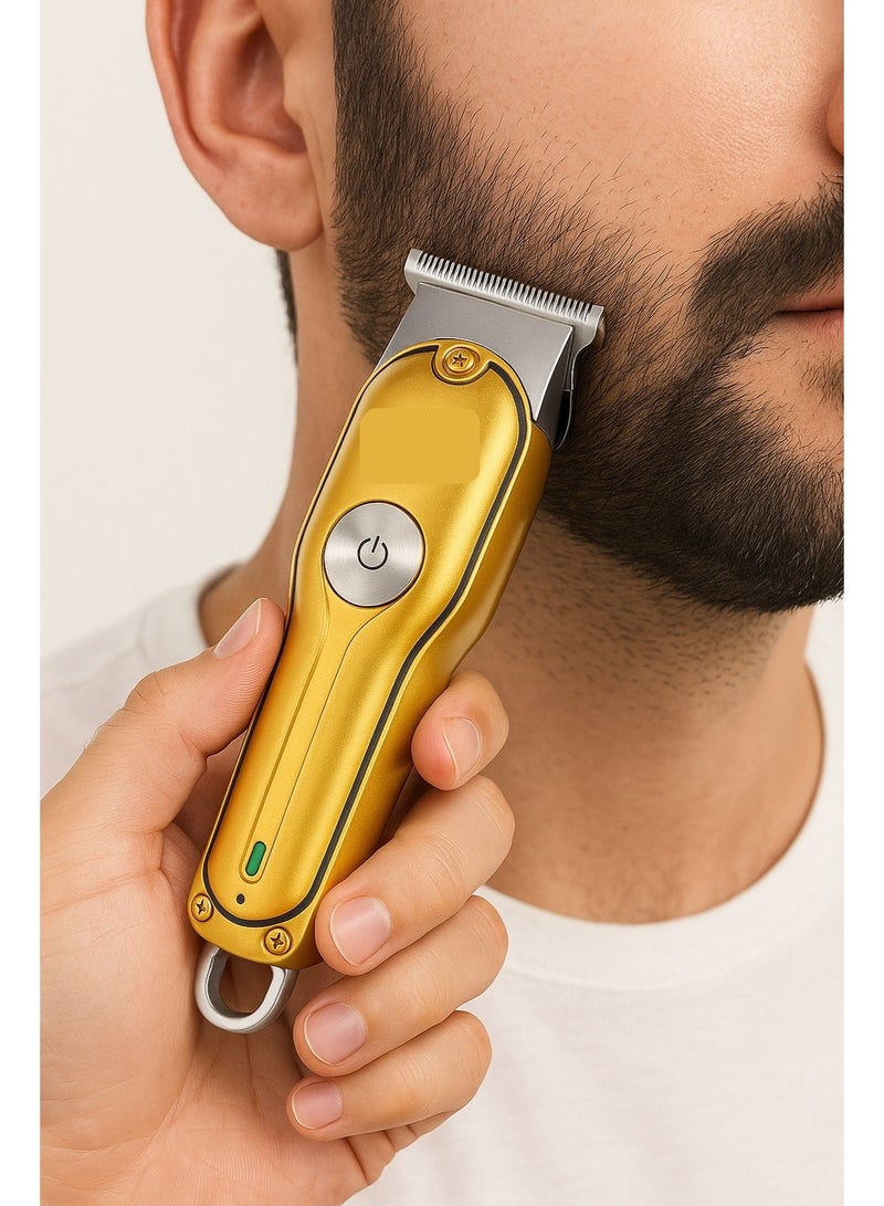 V-071 Head Trimmer - USB Charging - Corded & Cordless - Precision T-Blade - 120 Minutes - Gold - Image 3