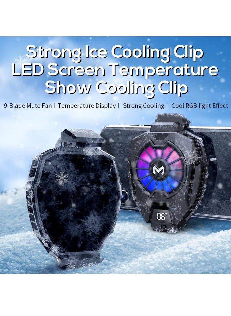 KATGE Phone Cooler, Mobile Cooling Fan without Noise, Cellphone Radiator for Mobile Games, Streaming, Tiktok - Image 1