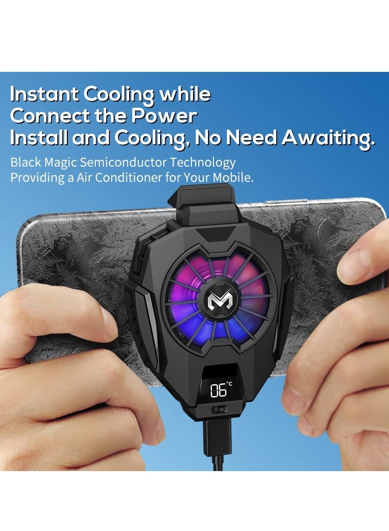 KATGE Phone Cooler, Mobile Cooling Fan without Noise, Cellphone Radiator for Mobile Games, Streaming, Tiktok - Image 2