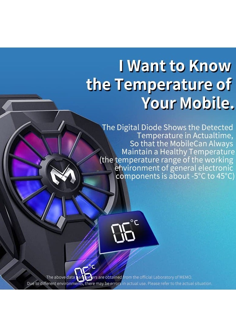 KATGE Phone Cooler, Mobile Cooling Fan without Noise, Cellphone Radiator for Mobile Games, Streaming, Tiktok - Image 3