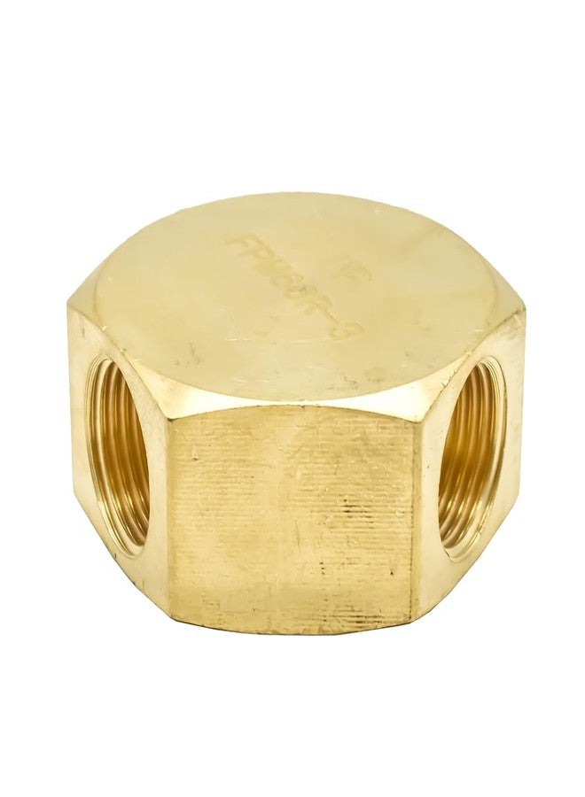 Interstate Pneumatics FPM66R-3 Brass Flat Hex Manifold - in-Out 3/8 Inch NPT Female 3 Way Outlet - Image 4