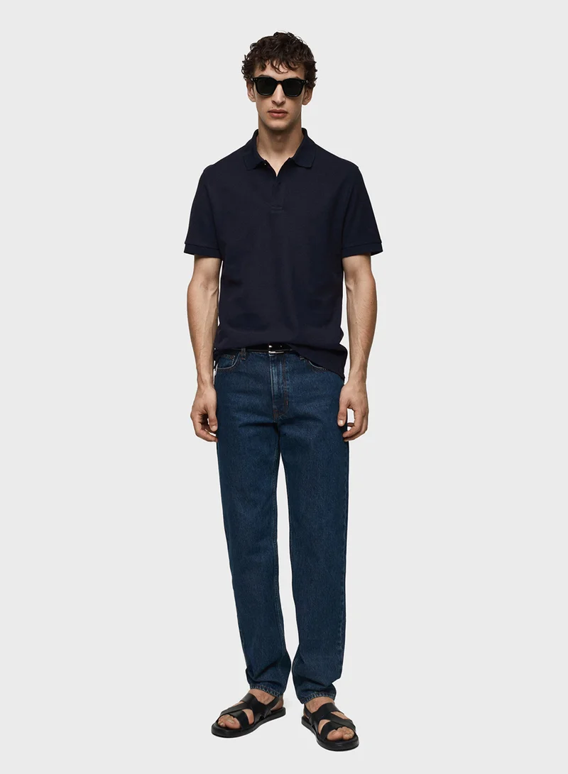 Mango Man Essential Pique Polo