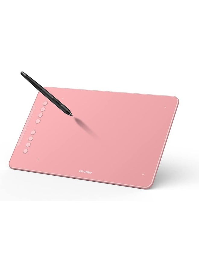 XP-PEN Deco V2 Digital Graphics Drawing Pen Tablet with Battery-Free Passive Stylus and 8 Shortcut Keys 10x6.25in | Pink  - Image 1
