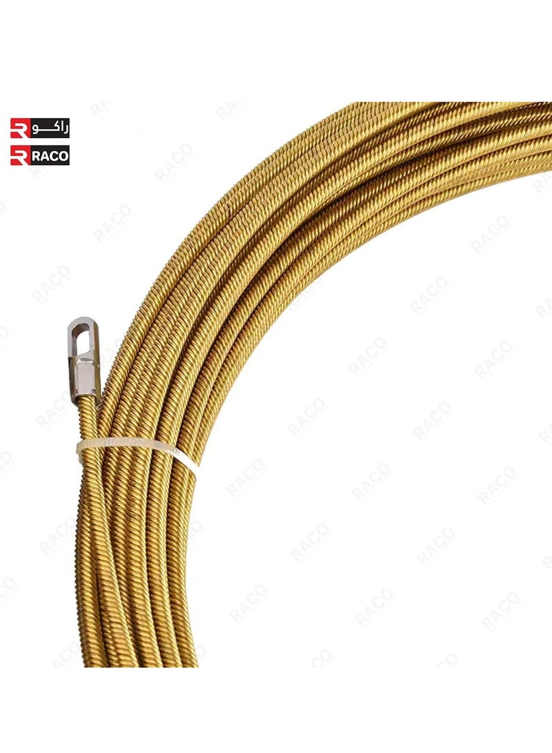 RACO RACO Giffex Cable Pulling Spring, Cable Guider Puller, Universal Wire Puller Tool, Electrical Wire Threader, Wiring Installation Tool Gold 4MM  - Image 3