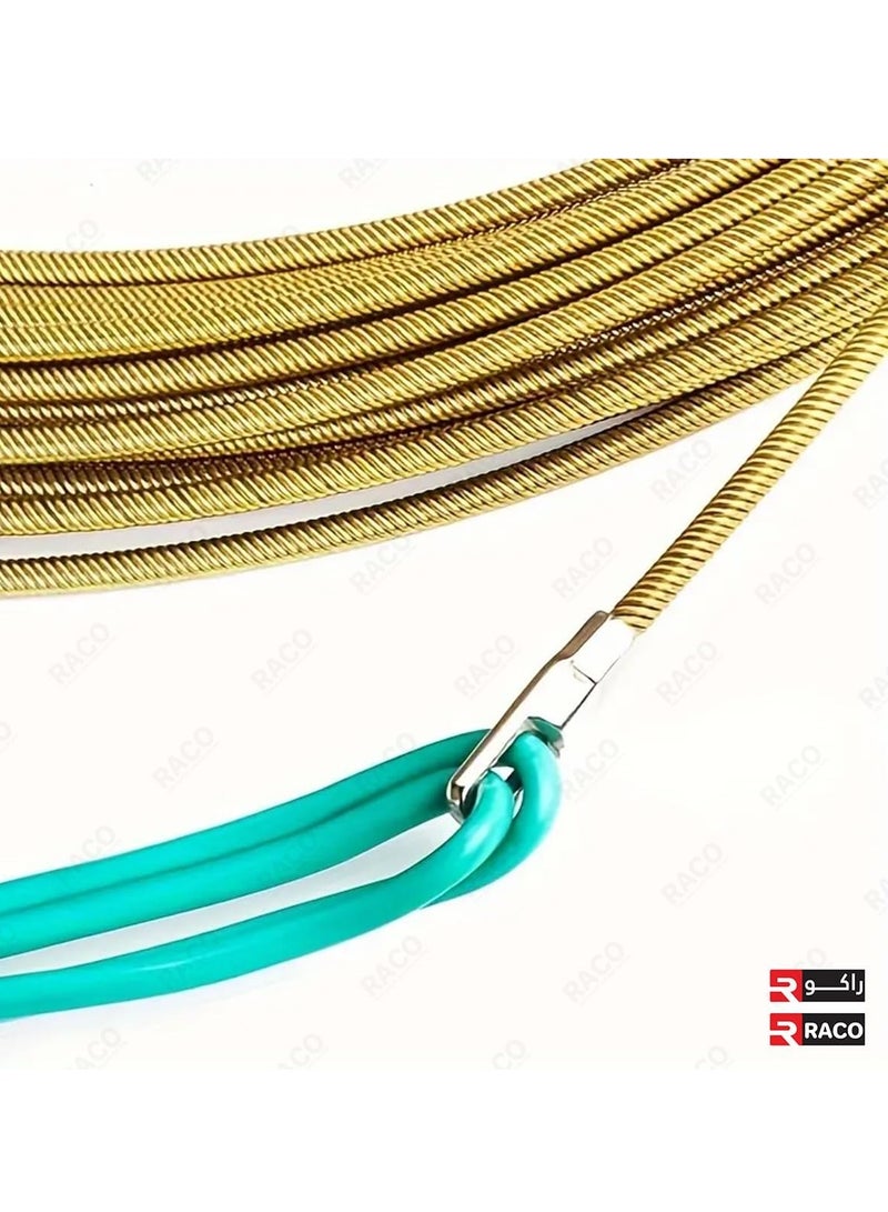 RACO RACO Giffex Cable Pulling Spring, Cable Guider Puller, Universal Wire Puller Tool, Electrical Wire Threader, Wiring Installation Tool Gold 4MM  - Image 5