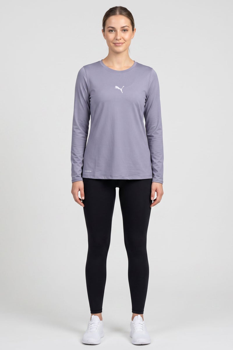 PUMA Women Oversized Fit Long Sleeve Training T-Shirt, Violet - Image 3
