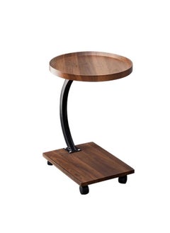 Sharpdo Household Living Room Coffee Table Small Apartment Sofa Side Table Movable Small Table 40*40*60  - Image 1
