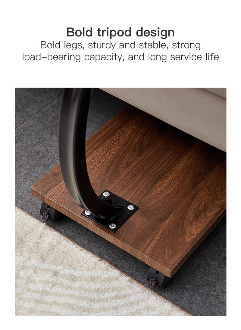 Sharpdo Household Living Room Coffee Table Small Apartment Sofa Side Table Movable Small Table 40*40*60  - Image 5