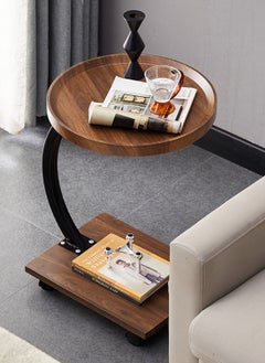 Sharpdo Household Living Room Coffee Table Small Apartment Sofa Side Table Movable Small Table 40*40*60  - Image 3