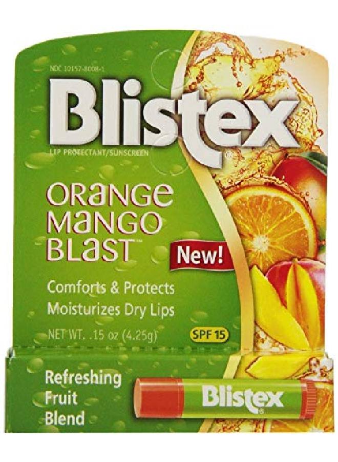 Blistex Lip Protectant Spf 15 Orange Mango Blast.15 Oz (Pack Of 5) - Image 2