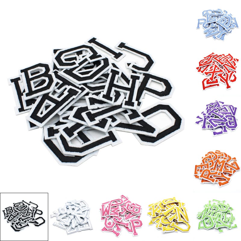 Iron on Letters for Clothing9 Set Iron on Patches for Clothing234 Pieces Letter Patches for Clothing16 x 2 9 Color