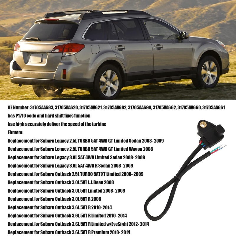 Tbest 83 31705Aa620 Abs Speed Senso Traon Speed Sensor Universal Speed Sensor Wheel Sensor Cadence Sensor Speed Sensor 31705Aa660 Replacement For Outbaca - Image 5