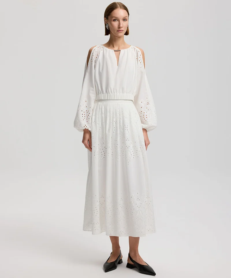 ابيكول Broderie Anglaise Skirt