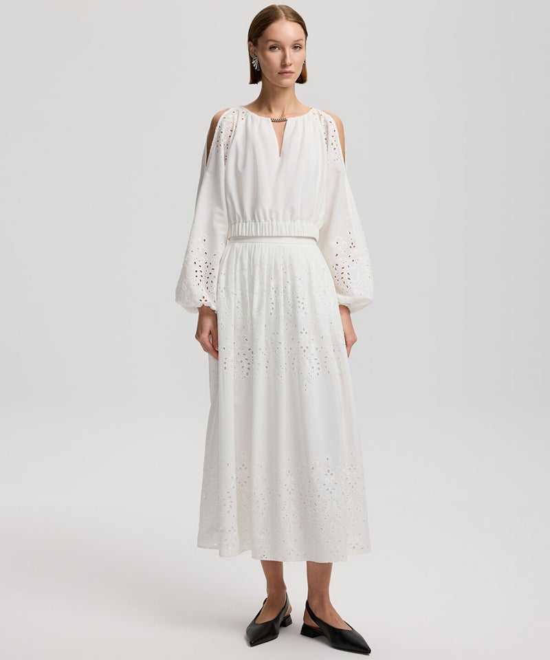 Ipekyol Broderie Anglaise Skirt - Image 1